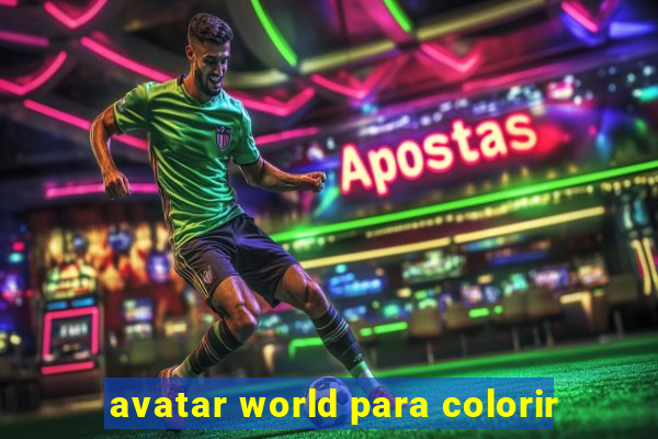 avatar world para colorir